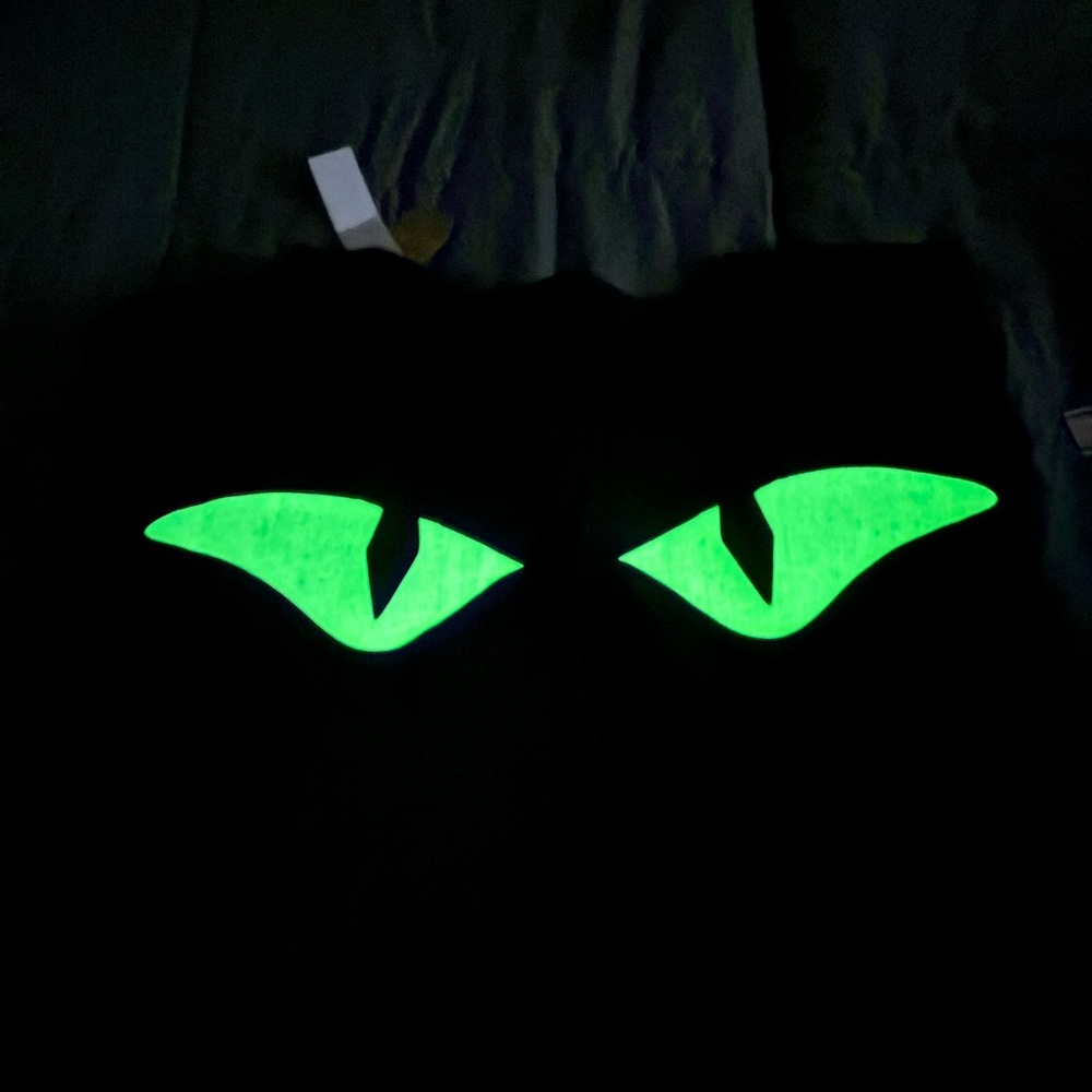 Black Long Sleeve Shirt with Eye Design